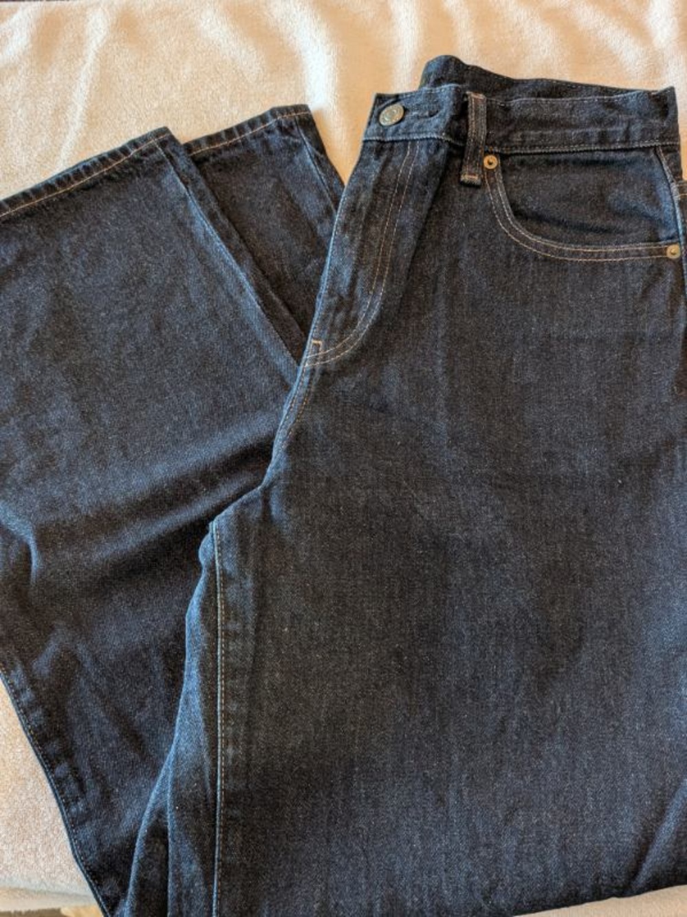 Uniqlo Women's Wide-Leg Dark Indigo Jeans